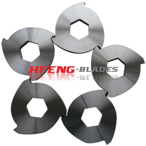 Waste shredding machine blades